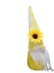 Sunflower Gnomes Figurines - Cute Swedish Tomte Sunflower Doll,Spring Sunflower Decor, Doll Tabletop Ornament, Tree Gnomes for Tiered Tray Home Autumn Decorations