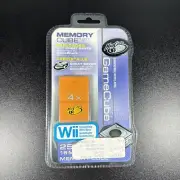 NEW Sealed Mad Catz Nintendo GameCube Memory Cube Card 4X 251 Blocks Orange