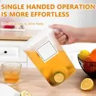 2Pcs Fridge Jug with Filter Lid 1.5L+2L Plastic Water Pitchers with Handle sdHwR