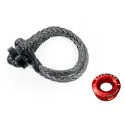Overland Universal Combo Pack 7/16" Soft Shackle w/ Collar & Red Recovery Ring