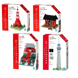 日本 Nanoblock 東京鐵塔NBH-90 東京晴空塔NBH-229 淺草雷門NB-115 稲荷神社 NBH-108