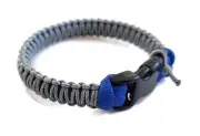 Paracord Bracelet 550 Ultra M. Blue/Grey Micro Cord U.S. Seller - Handmade
