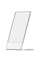 4”W x 9”H Ad Material Menu Sign Frame Table Sign Holder Clear Display