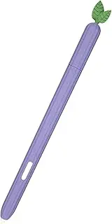 Case for S Pen on Samsung Galaxy Tab S7 FE/S7/S7 Plus/S8/S8 Plus/S8 Ultra /S9 /S9 Plus / s9 Ultra Pencil Cover Colorful for Tablet SPen Stylus Bag Non-Slip Protection Silicone Sleeve (Grape Purple)