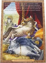 Sebreine Cat Postcard Les chats Faineants Fenantu Lazy Cat Postcard Chats enchantes 94158PC