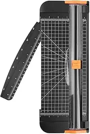 A4 Paper Cutter, 38cm Paper Trimmer with Automatic Security Safeguard, Portable Precision Scrapbooking Tool for Cardstock, Labels, Coupons, Photos and More