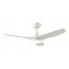 DC3 48" DC Ventair Wall Control Ceiling Fan with LED Light in White