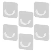 6 Pcs Adhesive Curtain Bracket Shower Rod Retainer Holder Rods Holders