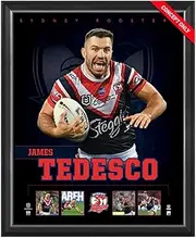 James Tedesco Sydney Rooster Official Nrl Player Print Framed
