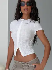 Suzu Textured Top White