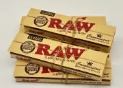 5 X RAW classic rolling paper kingsize slim +pre-rolled tips FREE SHIPPING