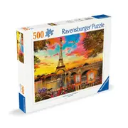 500pc Ravensburger Evenings in Paris Themed Jigsaw Puzzle Pieces Interactive