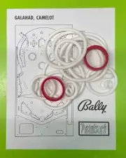 Bally Camelot / Galahad Pinball Machine SILICONE / RUBBER Ring Kit