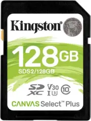 Kingston 128GB Canvas Select Plus SDXC Card | Up to 100MB/s | Class 10 UHS-I