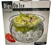 Prodyne Dip On Ice Dip Bow Nests In Ice Bowl 16oz Top Dip Bowl Keep Food Cold