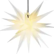 18 Inch Moravian Star Tree Topper Christmas Tree Decor White Advent Star Hanging