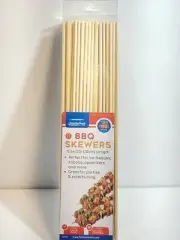 100 Pcs 12" inch Bamboo Skewers Wooden BBQ Sticks for Shish Grill Kabobs LOT