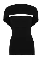 Totême Cut-out Knitted top - Black - S (UK8-10 / S) S (UK8-10 / S)