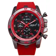 Watch Stainless Steel Luxury Sport Analog Quartz Modern Men Fashion Wrist Watch YE Male Clock Shock Resisitant Sport Watches#15 Red