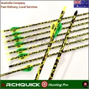 ARCHERY Carbon Arrows 12x31.5" Camo for Hunting Target COMPOUND RECURVE BOW