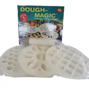 NEW DOUGH MAGIC 4 PIECE RAVIOLI PEROGIE DUMPLING HAND PIES MAKER KIT MOLDS PRESS