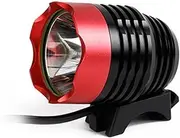 GANAZONO Bike Headlight LED Front Light for Night Cycling Ultra Bright with Light Modes Durable Engineering Shell for and Road Bikes Red