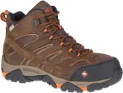 Merrell Men's Moab Vertex Mid Waterproof Composite Toe Construction 8, Clay