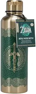Paladone Tears of The Kingdom Official Licensed Zelda Metal Water Bottle, Gamer Fan Decor and Gift, Gaming Desk Accessory for All Ages, Collectors Drinkware