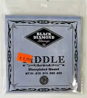Black Diamond Silverplated Wound Fiddle Strings N719 .010 - .032 Violin