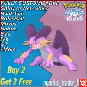 Pokemon Brilliant Diamond & Shining Pearl ✨ Shiny Swampert ✨ 6IV Customizable
