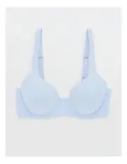 [Aerie] Smoothez Full Coverage Lightly Lined Bra in Eyelet Blue