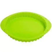 Tart Pan Silicone Pie/Flan Pan 9.5 Inch Quiche Baking Dish Non-Stick Pizza Pi...