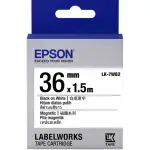 LK-7WB2 EPSON 磁鐵系列白底黑字標籤帶(寬度36MM) C53S657405