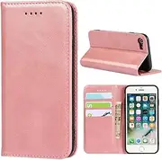 Cavor for iPhone SE 2020/ SE 2022 Case, iPhone 7 Case, iPhone 8 Case Cowhide Pattern PU Leather Book Wallet Magnetic Kickstand Flip Cover Phone Cases with Card Slots(4.7") -Pink