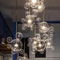 在飛比找ETMall東森購物網優惠-意大利米奇泡泡玻璃餐廳吊燈北歐設計師創意個性現代簡約客廳吊燈