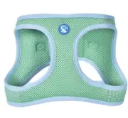 Dog Harness, Dog Vest, Step-in Dog Harness, Soft Blue & Green Breathable Mesh L