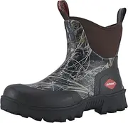 [Showave] Men's Short Rubber Boots Waterproof Rain Boots Insulated Working Booties with Comfortable Sports Sole