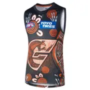 GWS Giants PUMA AFL Mens Indigenous Guernsey | Grey/ Orange by Sporting House