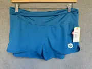 Roxy Fold Over Board Shorts Women’s Juniors XL Blue Size Super Soft New