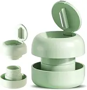 Dzmuero Tablet Divider, Tablet Cutter, 2-in-1 Portable Pill Divider, Multifunctional Tablet Splitter for Small and Large Tablets, for On the Go and Daily Use (Light Green)