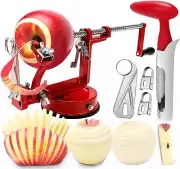 Apple Peeler Corer, 5 In 1 Apple Peeler Slicer Corer with Stainless Steel Bla...