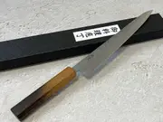 Tsunehisa SLD Washiji KOY Sujihiki Knife 240mm - Made in Japan Oak Yaki Handle