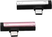 SEWACC Type-c to 3.5mm Headphone Adapter 2 Pack Aux to USB c Cable High Signal Transmission