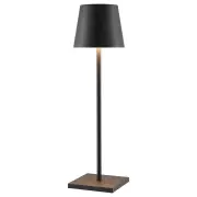Clio Rechargeable Table Lamp, Black