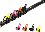 Kisangel 8pcs Baiter Course Hooks Fishing Rod Hook Keeper Tackle Holder Case Lure Pole Fishing Bait Auto Glow Made Holders Bait Keeper