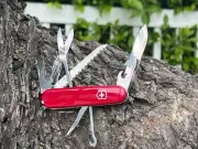 Swiss Army Original Knife Red Huntsman 15 Functions Victorinox 1.3713 New In Box
