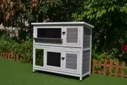 PawHub Rabbit Hutch Chicken Coop Hutches Large Run Wooden Cage Feeder House