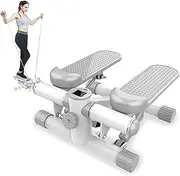 Stepper Twist Stepper Exercise Machine, Portable Fitness Twist Stair Stepper with Display and Resistance Bands, Mini Ste