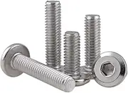Hex Socket Head Screws Furniture Bolts Fastener Stainless Steel, M5×35mm,20 pcs