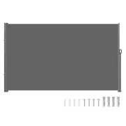 Retractable Side Awning for Privacy and UV Protection, 1.6x3m Patio Screen Fence